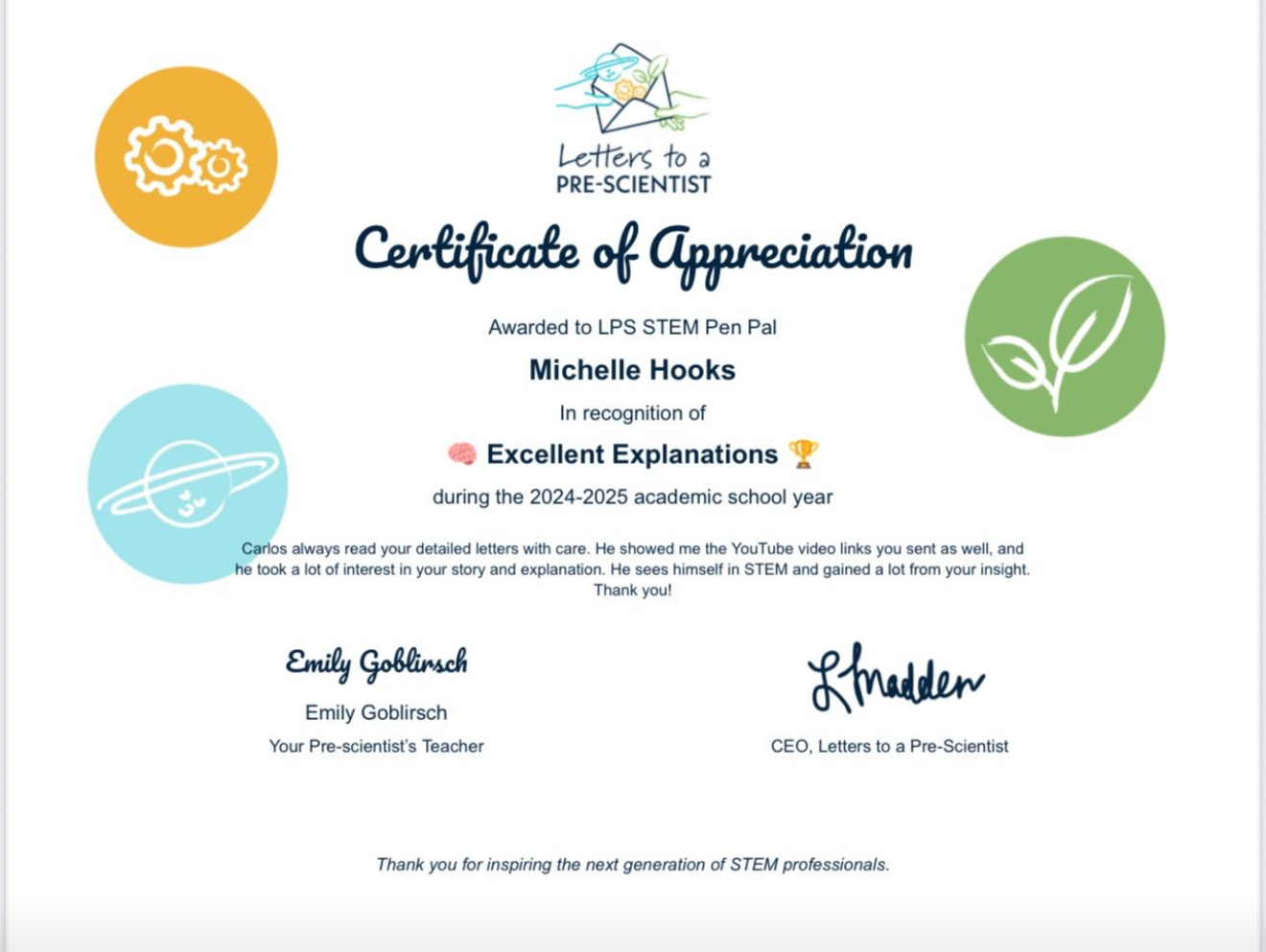 The Award that Made My Month